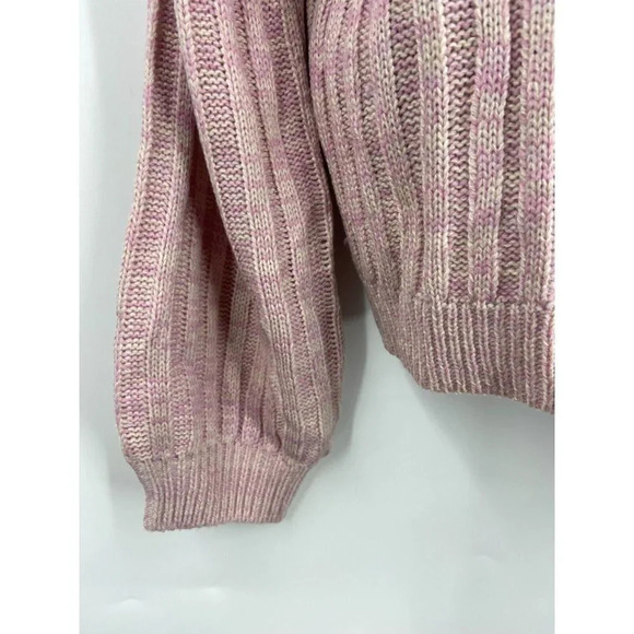 Blank‎ NYC Women's Heather Ribbed Crewneck Sweater In Lilac Mist Size S NWT - Picture 3 of 11